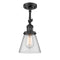 Innovations Lighting Small Cone 1 Light Sconce Part Of The Franklin Restoration Collection 203-BK-G62-LED