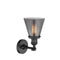 Innovations Lighting Small Cone 1 Light Sconce Part Of The Franklin Restoration Collection 203-BK-G63-LED