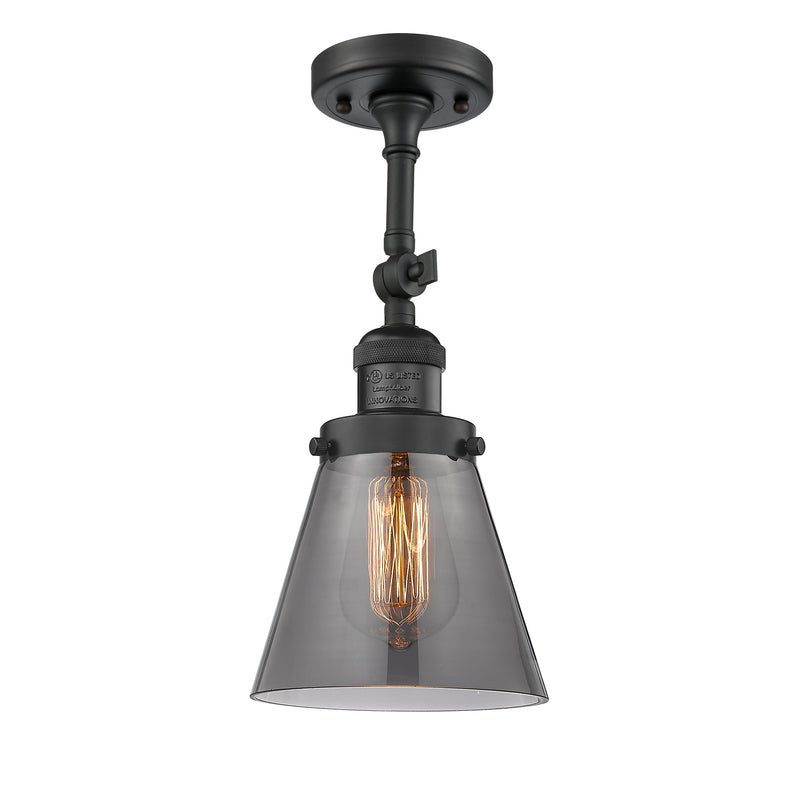 Innovations Lighting Small Cone 1 Light Sconce Part Of The Franklin Restoration Collection 203-BK-G63-LED