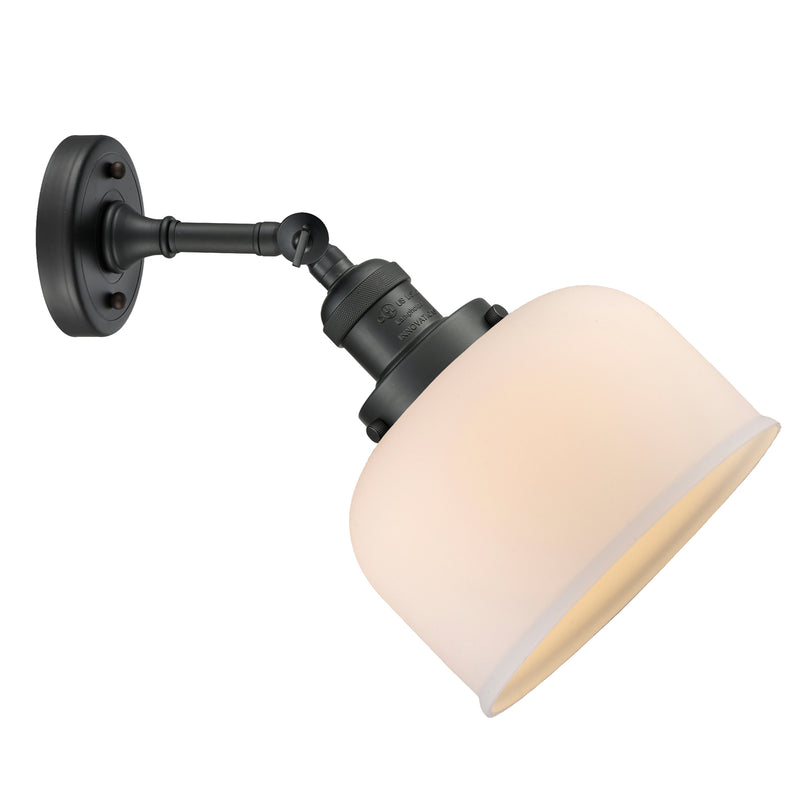Innovations Lighting Large Bell 1 Light Sconce Part Of The Franklin Restoration Collection 203-BK-G71
