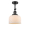 Innovations Lighting Large Bell 1 Light Sconce Part Of The Franklin Restoration Collection 203-BK-G71-LED