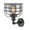 Innovations Lighting Large Bell Cage 1 Light Sconce Part Of The Franklin Restoration Collection 203-BK-G73-CE-LED