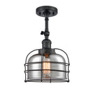 Innovations Lighting Large Bell Cage 1 Light Sconce Part Of The Franklin Restoration Collection 203-BK-G73-CE-LED