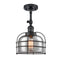 Innovations Lighting Large Bell Cage 1 Light Sconce Part Of The Franklin Restoration Collection 203-BK-G73-CE-LED