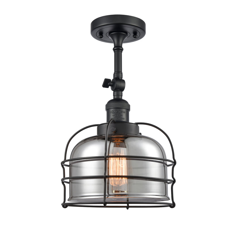 Innovations Lighting Large Bell Cage 1 Light Sconce Part Of The Franklin Restoration Collection 203-BK-G73-CE-LED