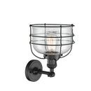 Innovations Lighting Large Bell Cage 1 Light Sconce Part Of The Franklin Restoration Collection 203-BK-G74-CE