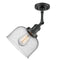 Innovations Lighting Large Bell 1 Light Sconce Part Of The Franklin Restoration Collection 203-BK-G74-LED