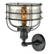 Innovations Lighting Large Bell Cage 1 Light Sconce Part Of The Franklin Restoration Collection 203-BK-G78-CE-LED