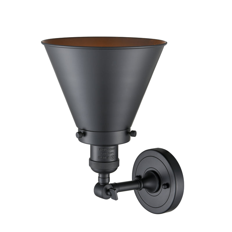 Innovations Lighting Appalachian 1 Light Sconce Part Of The Franklin Restoration Collection 203-BK-M13-BK-LED
