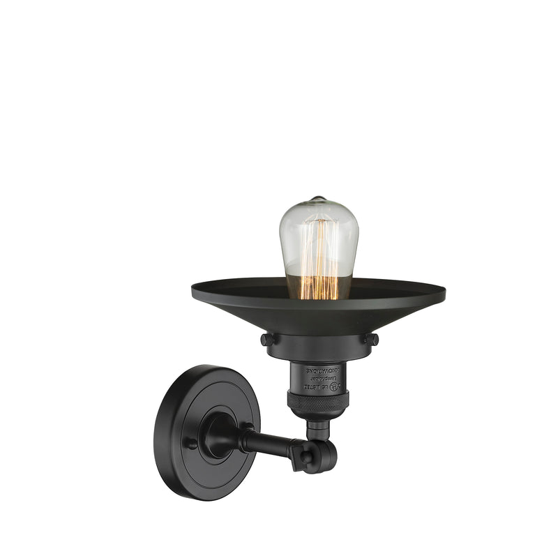 Innovations Lighting Railroad 1 Light Sconce Part Of The Franklin Restoration Collection 203-BK-M6-LED