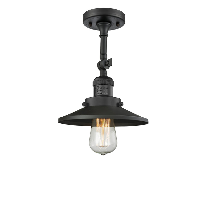Innovations Lighting Railroad 1 Light Sconce Part Of The Franklin Restoration Collection 203-BK-M6-LED