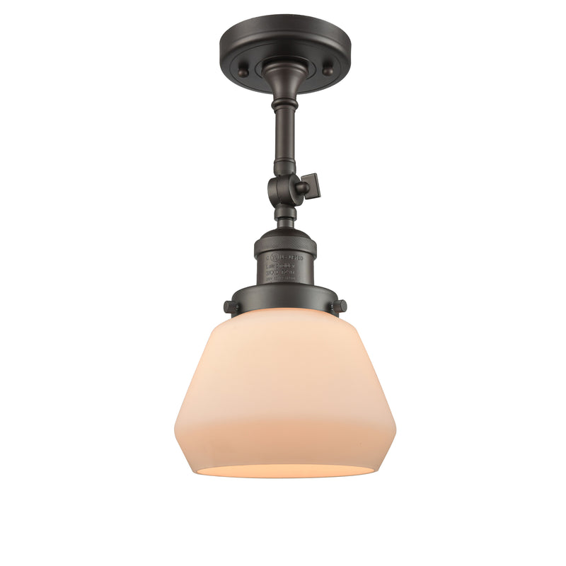 Innovations Lighting Fulton 1 Light Sconce Part Of The Franklin Restoration Collection 203-OB-G171-LED