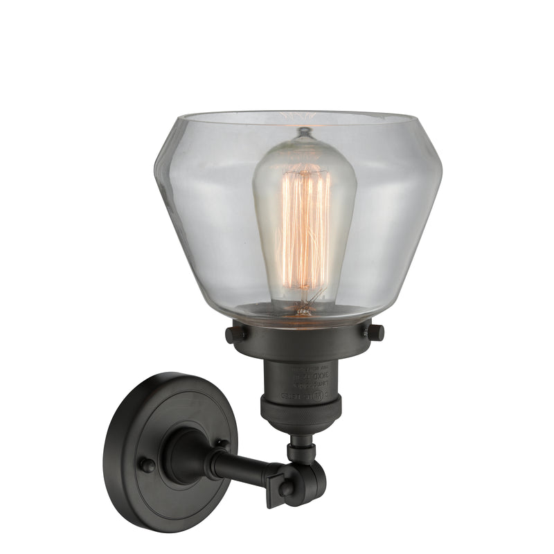 Innovations Lighting Fulton 1 Light Sconce Part Of The Franklin Restoration Collection 203-OB-G172-LED