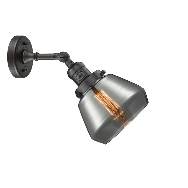 Innovations Lighting Fulton 1 Light Sconce Part Of The Franklin Restoration Collection 203-OB-G173-LED