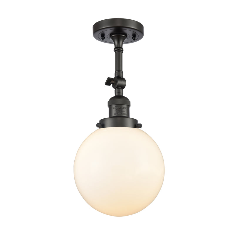 Innovations Lighting Beacon 1 Light 8" Sconce 203-OB-G201-8-LED