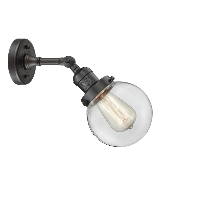 Innovations Lighting Beacon 1 Light 6" Sconce 203-OB-G202-6-LED