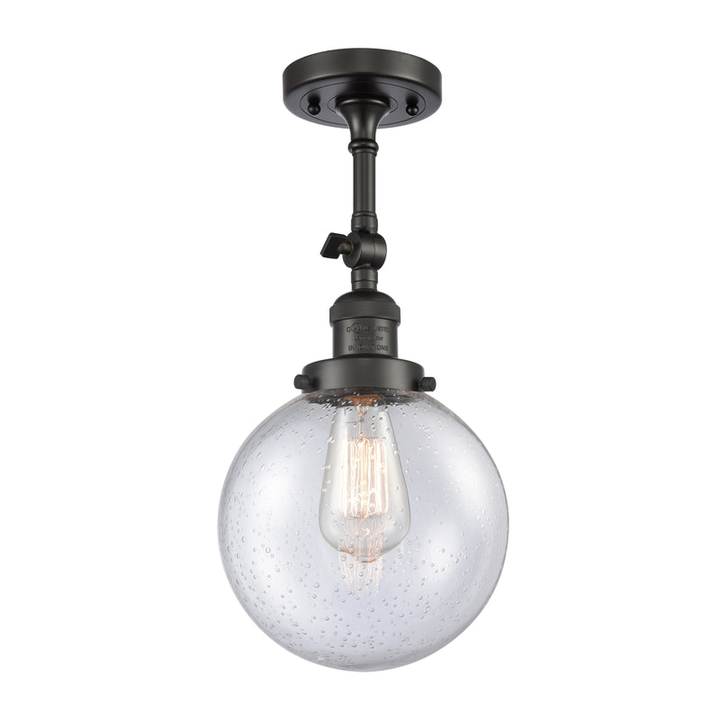Innovations Lighting Beacon 1 Light 8" Sconce 203-OB-G204-8-LED