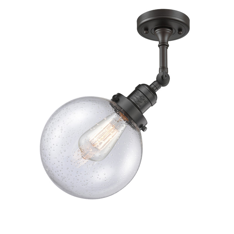 Innovations Lighting Beacon 1 Light 8" Sconce 203-OB-G204-8-LED