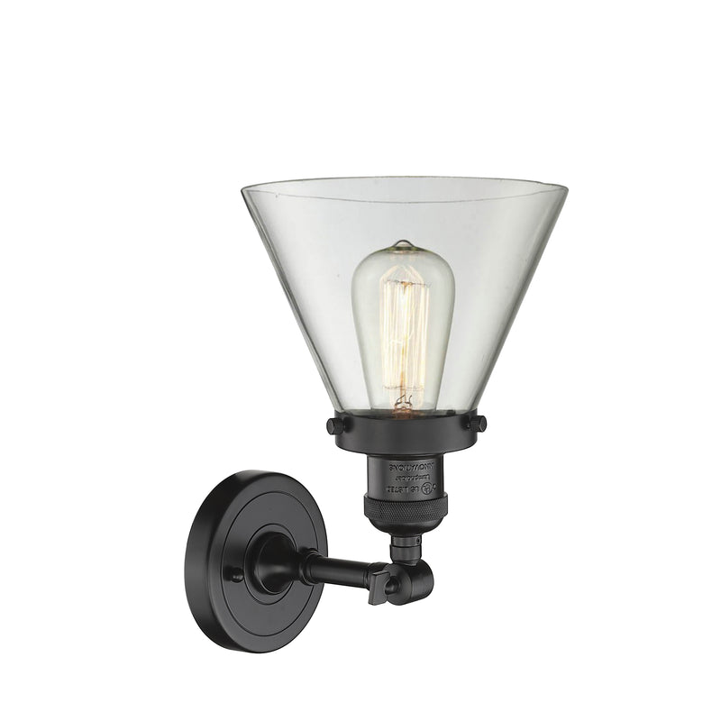 Innovations Lighting Large Cone 1 Light Sconce Part Of The Franklin Restoration Collection 203-OB-G42