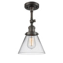 Innovations Lighting Large Cone 1 Light Sconce Part Of The Franklin Restoration Collection 203-OB-G42
