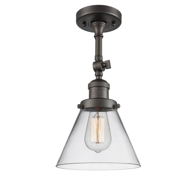 Innovations Lighting Large Cone 1 Light Sconce Part Of The Franklin Restoration Collection 203-OB-G42