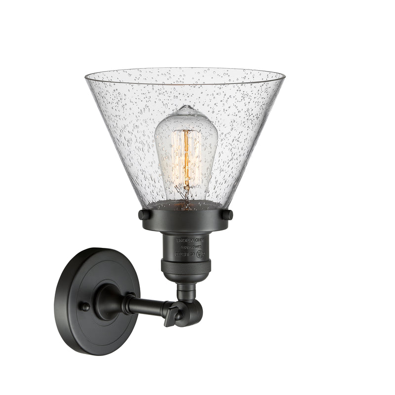 Innovations Lighting Large Cone 1 Light Sconce Part Of The Franklin Restoration Collection 203-OB-G44