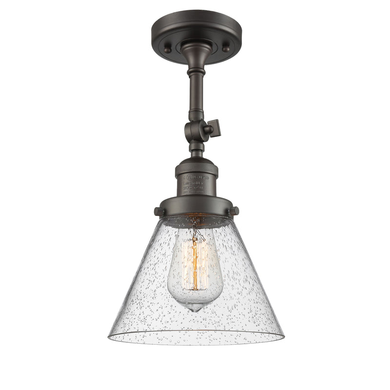 Innovations Lighting Large Cone 1 Light Sconce Part Of The Franklin Restoration Collection 203-OB-G44