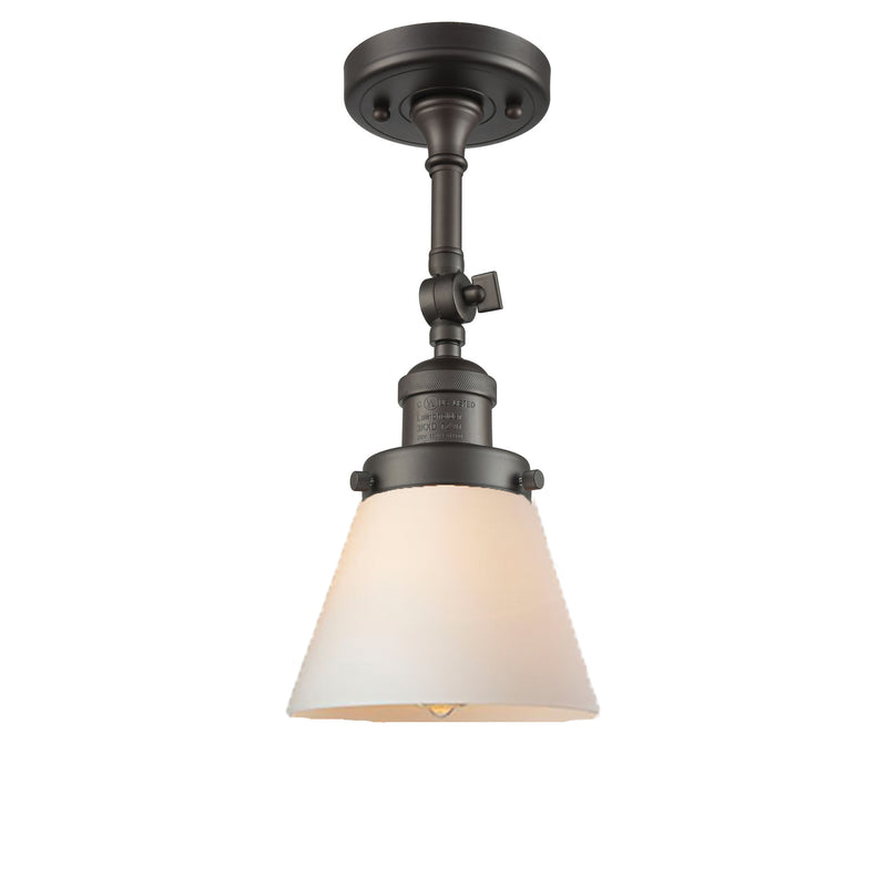 Innovations Lighting Small Cone 1 Light Sconce Part Of The Franklin Restoration Collection 203-OB-G61-LED