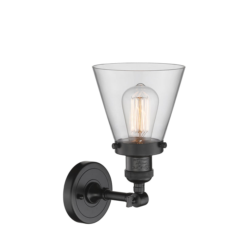 Innovations Lighting Small Cone 1 Light Sconce Part Of The Franklin Restoration Collection 203-OB-G62-LED