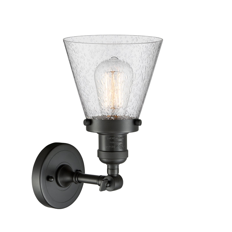 Innovations Lighting Small Cone 1 Light Sconce Part Of The Franklin Restoration Collection 203-OB-G64-LED