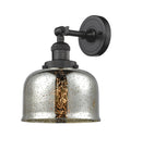 Innovations Lighting Large Bell 1-100 watt 8 inch Oil Rubbed Bronze Sconce Silver Plated Mercury Glass 180 Degree Adjustable Swivel 203OBG78