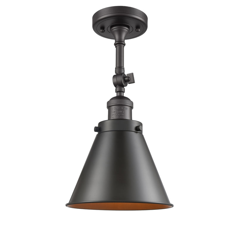 Innovations Lighting Appalachian 1 Light Sconce Part Of The Franklin Restoration Collection 203-OB-M13-OB