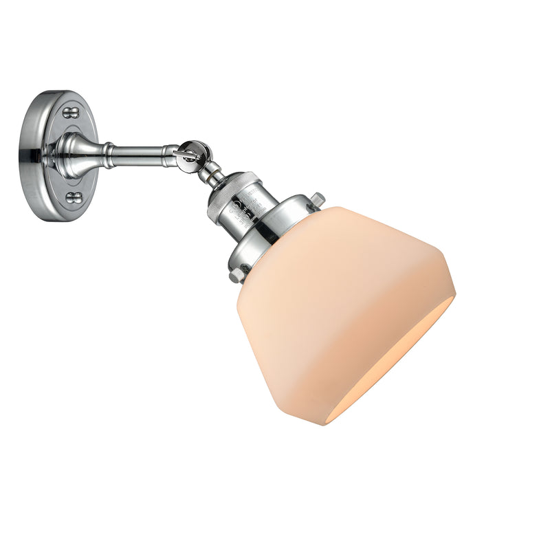 Innovations Lighting Fulton 1 Light Sconce Part Of The Franklin Restoration Collection 203-PC-G171-LED