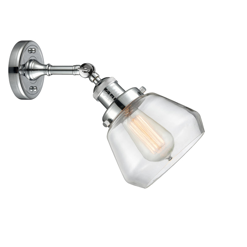 Innovations Lighting Fulton 1 Light Sconce Part Of The Franklin Restoration Collection 203-PC-G172-LED