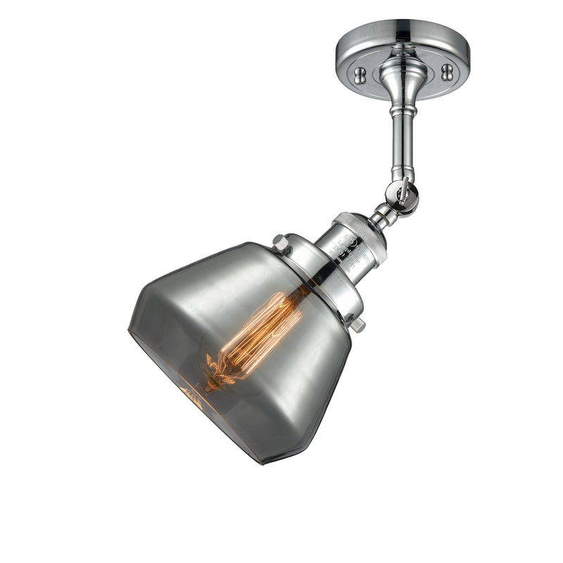 Innovations Lighting Fulton 1 Light Sconce Part Of The Franklin Restoration Collection 203-PC-G173-LED