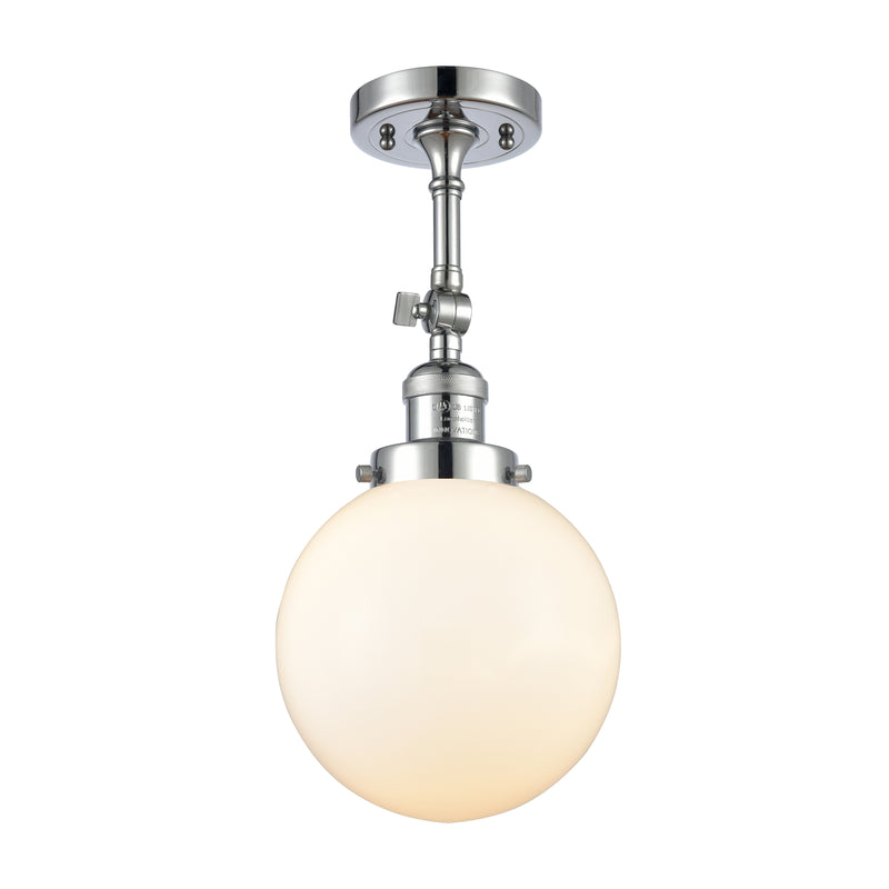 Innovations Lighting Beacon 1 Light 8" Sconce 203-PC-G201-8-LED