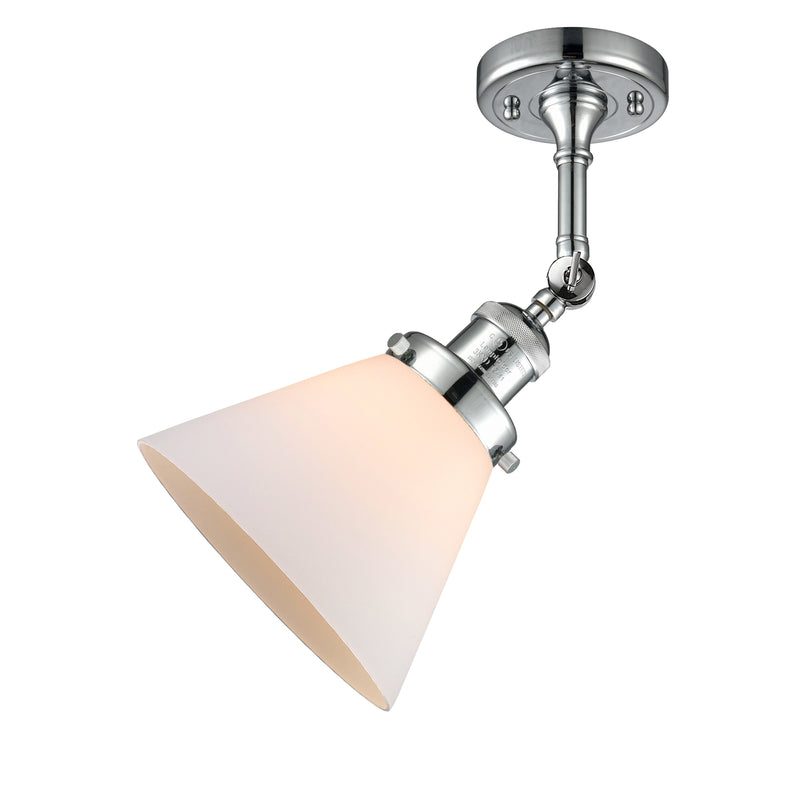 Innovations Lighting Large Cone 1 Light Sconce Part Of The Franklin Restoration Collection 203-PC-G41-LED
