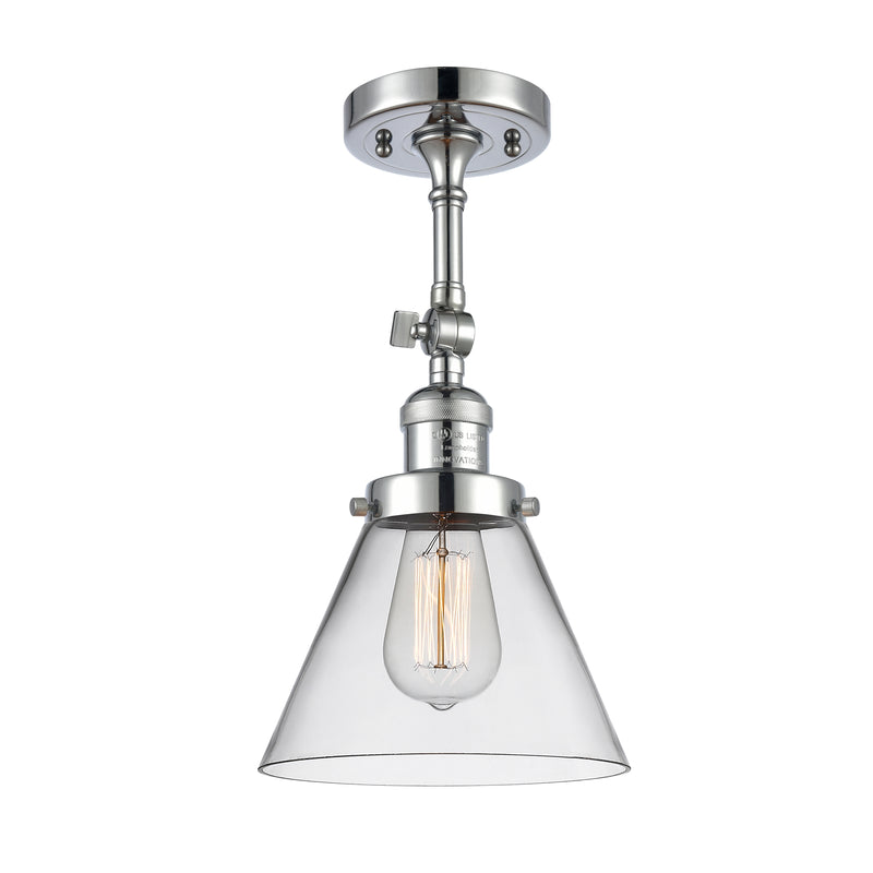 Innovations Lighting Large Cone 1 Light Sconce Part Of The Franklin Restoration Collection 203-PC-G42-LED