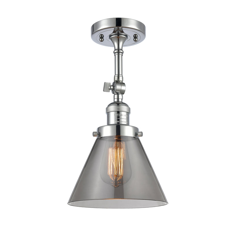 Innovations Lighting Large Cone 1 Light Sconce Part Of The Franklin Restoration Collection 203-PC-G43-LED