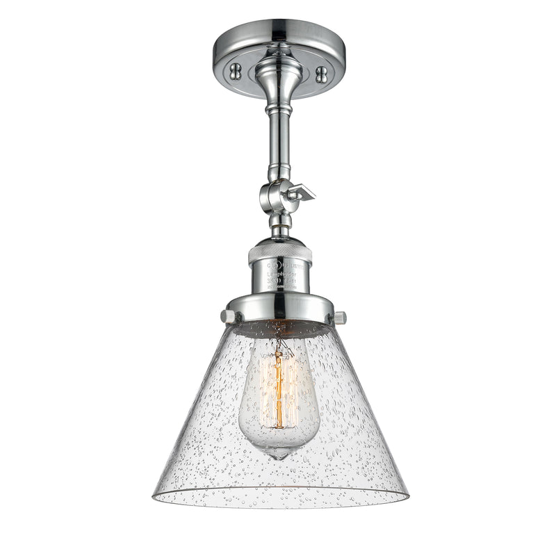 Innovations Lighting Large Cone 1 Light Sconce Part Of The Franklin Restoration Collection 203-PC-G44-LED