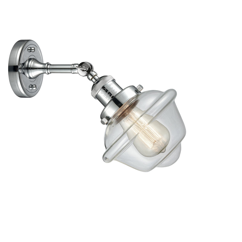 Innovations Lighting Small Oxford 1 Light Sconce Part Of The Franklin Restoration Collection 203-PC-G532-LED