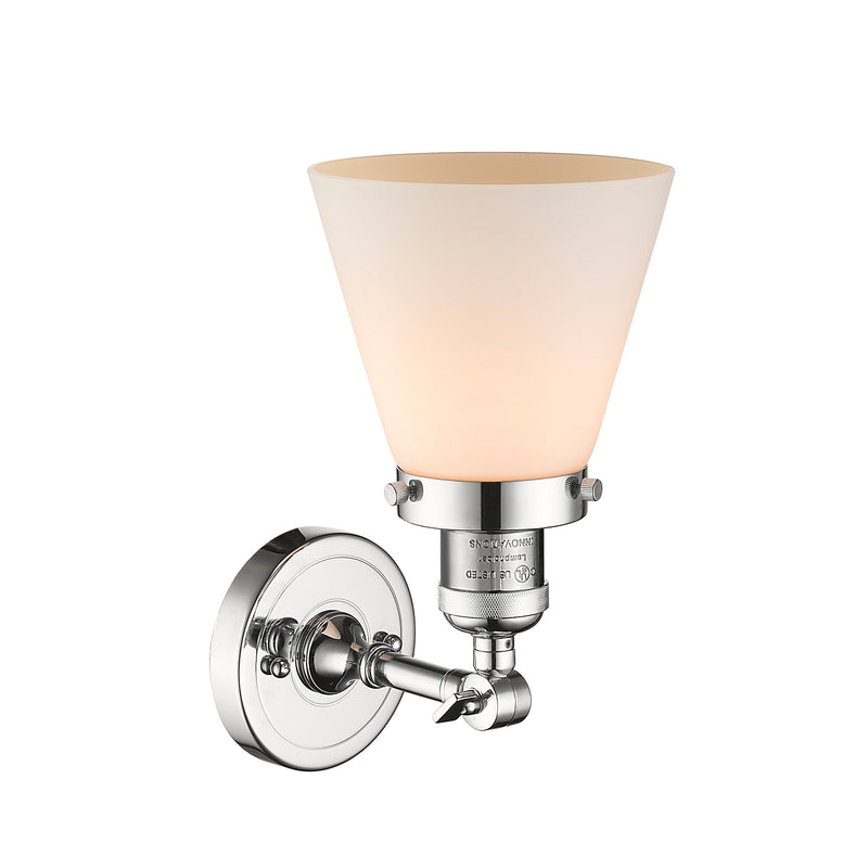Innovations Lighting Small Cone 1 Light Sconce Part Of The Franklin Restoration Collection 203-PC-G61