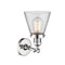 Innovations Lighting Small Cone 1 Light Sconce Part Of The Franklin Restoration Collection 203-PC-G62-LED