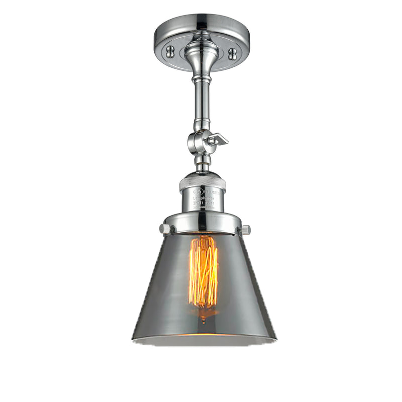 Innovations Lighting Small Cone 1 Light Sconce Part Of The Franklin Restoration Collection 203-PC-G63-LED