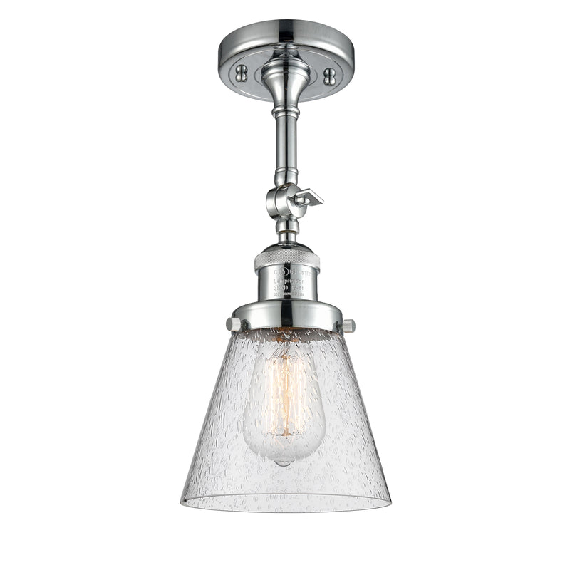 Innovations Lighting Small Cone 1 Light Sconce Part Of The Franklin Restoration Collection 203-PC-G64-LED