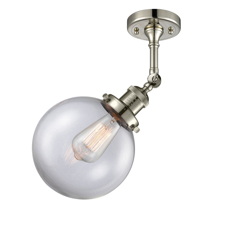 Innovations Lighting Beacon 1 Light 8" Sconce 203-PN-G202-8-LED