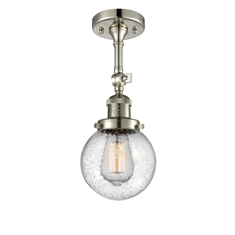 Innovations Lighting Beacon 1 Light 6" Sconce 203-PN-G204-6-LED
