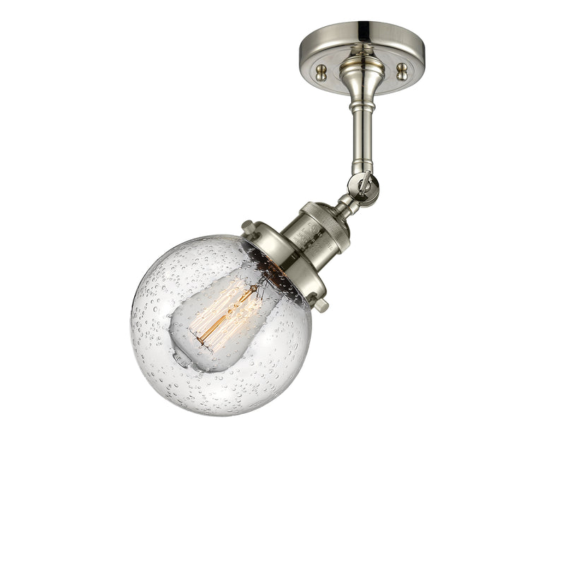 Innovations Lighting Beacon 1 Light 6" Sconce 203-PN-G204-6-LED