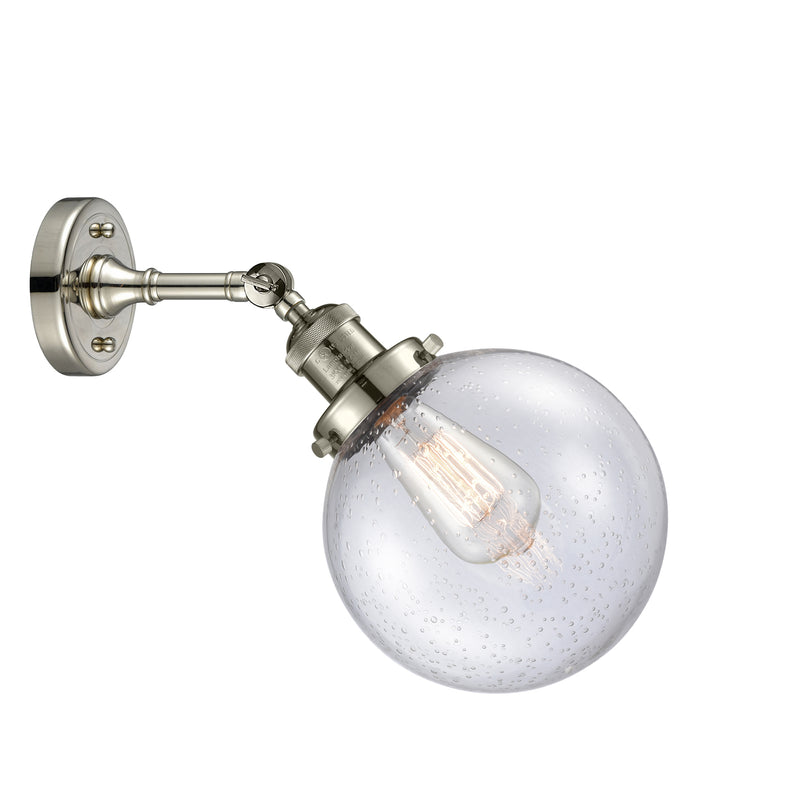 Innovations Lighting Beacon 1 Light 8" Sconce 203-PN-G204-8