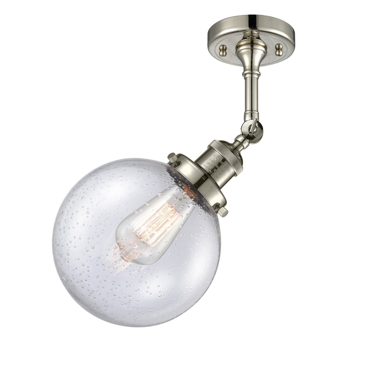 Innovations Lighting Beacon 1 Light 8" Sconce 203-PN-G204-8